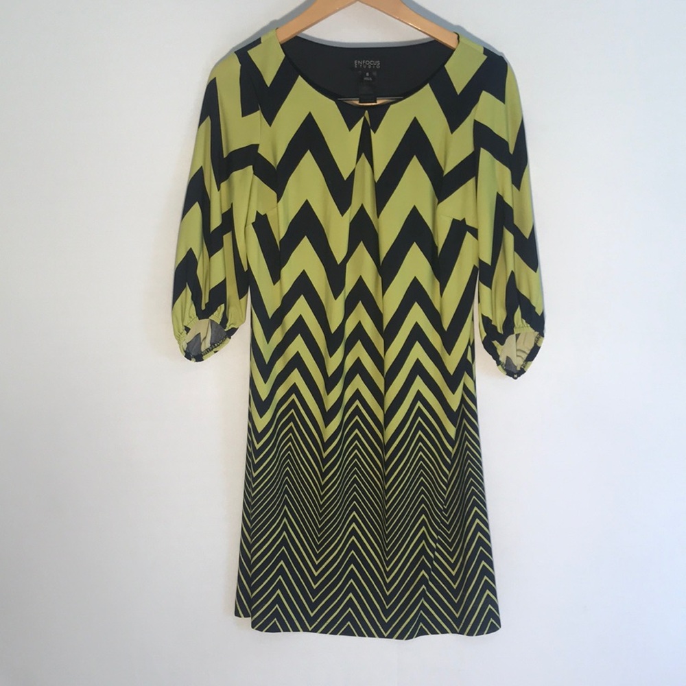 Encore zig zag pattern dress